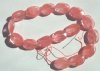 1 Flat Oval Faceted 26x19mm Cherry Quartz